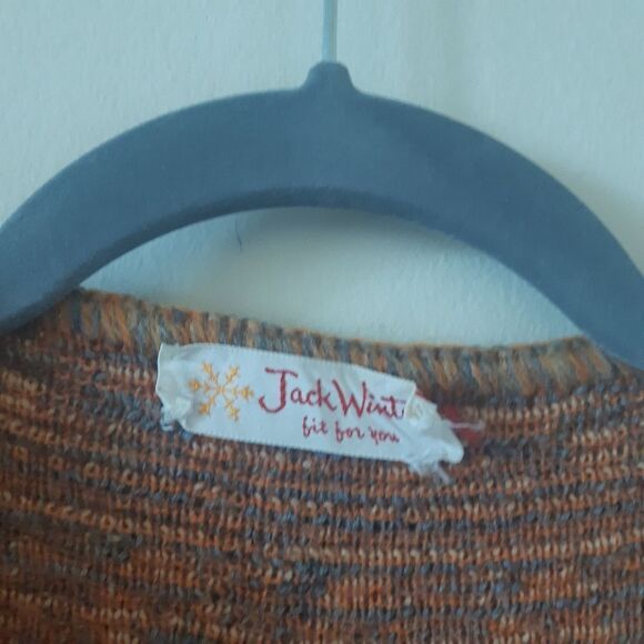 Vintage Knit Patterned Fringe Vest - Picture 5 of 7